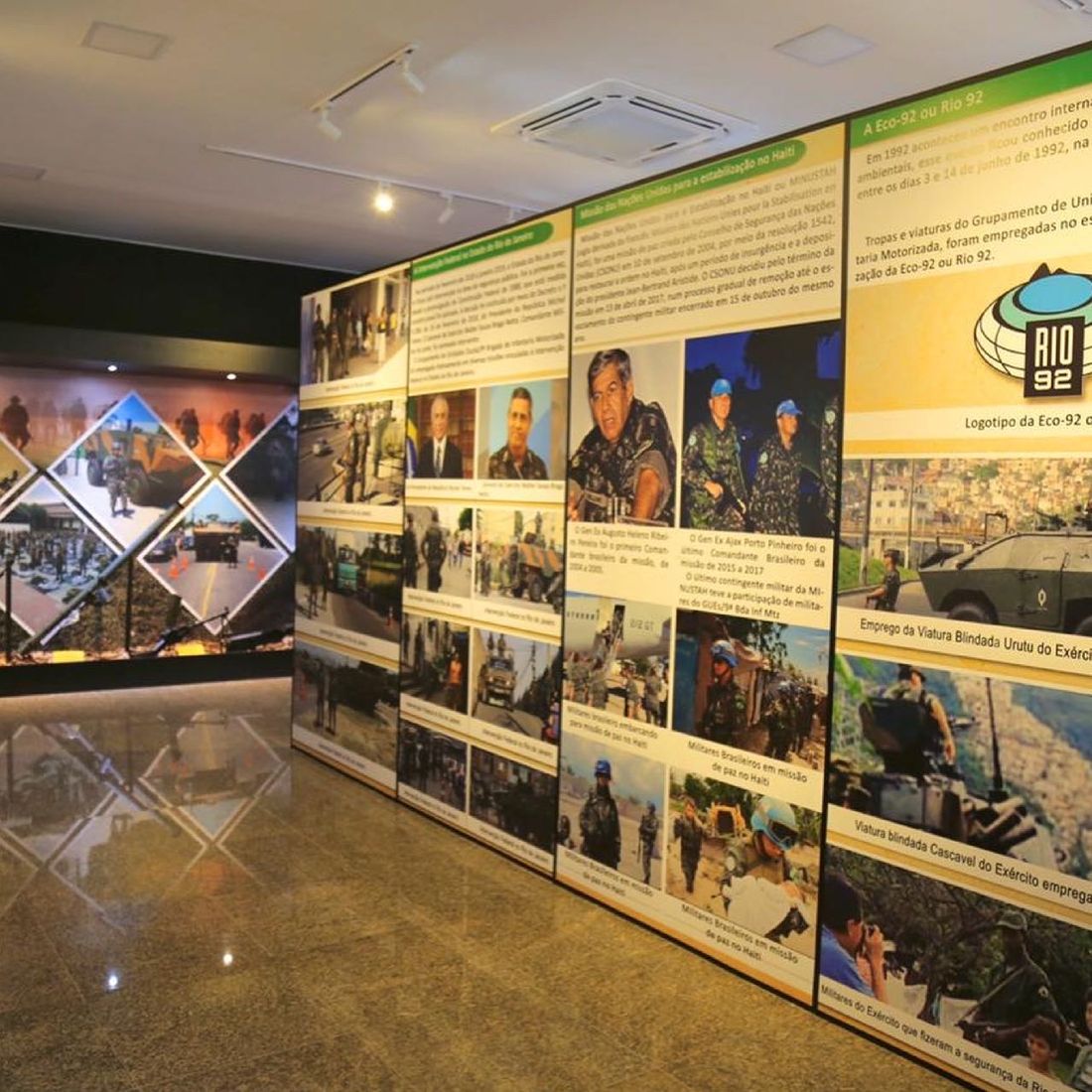 Espaço expositivo do Quartel do Realengo